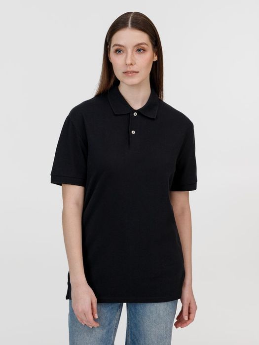 Рубашка поло унисекс Pacific, черная