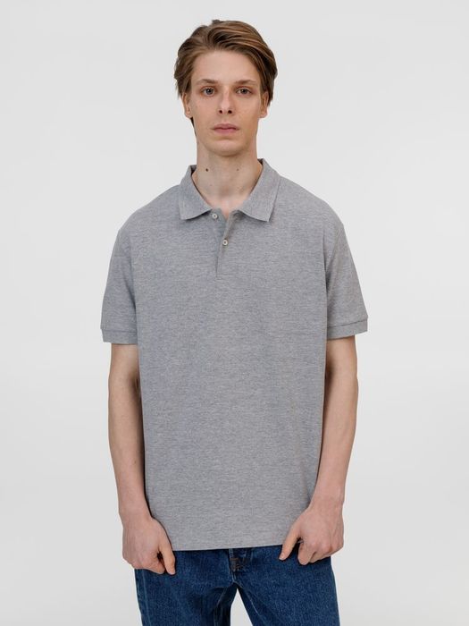 Рубашка поло унисекс Pacific, серый меланж
