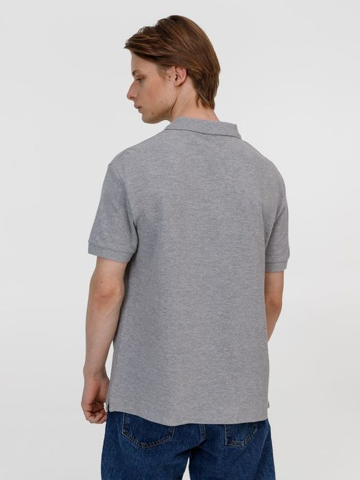 Рубашка поло унисекс Pacific, серый меланж