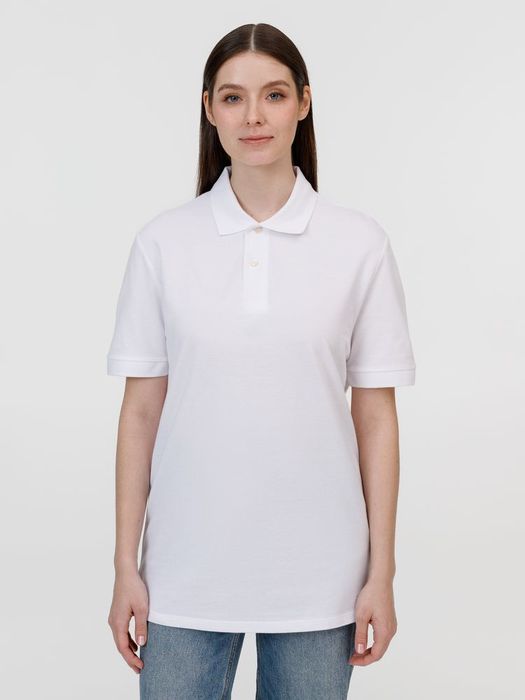 Рубашка поло унисекс Pacific, белая