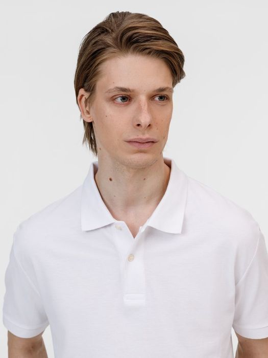 Рубашка поло унисекс Pacific, белая