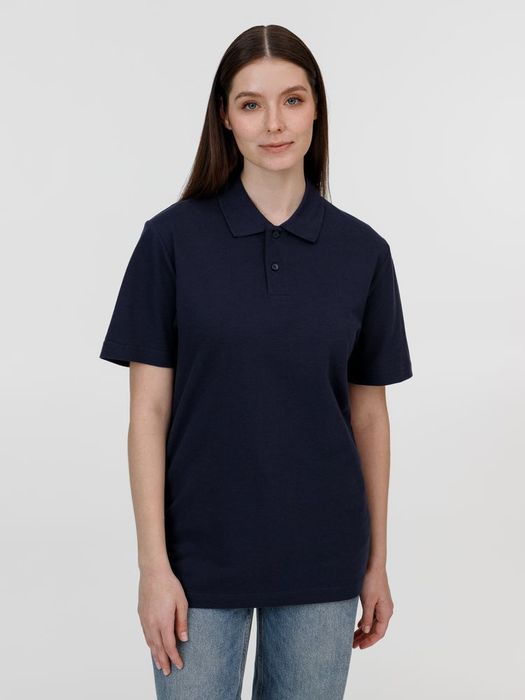 Рубашка поло унисекс Pulse, кобальт (темно-синяя)