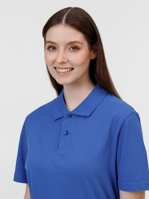 Рубашка поло унисекс Pulse, ярко-синяя (royal)