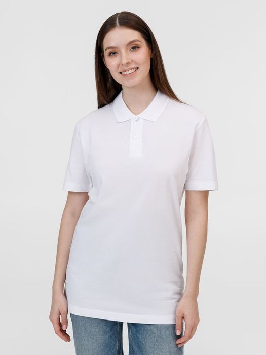 Рубашка поло унисекс Pulse, белая