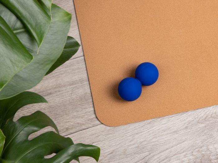 Массажный мяч двойной для MФР Relaxify, синий