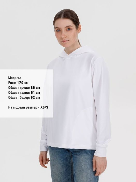 Худи унисекс Morfiss, белое