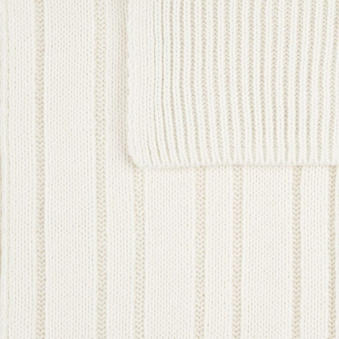 Шарф Knit Beat, белый (молочный)