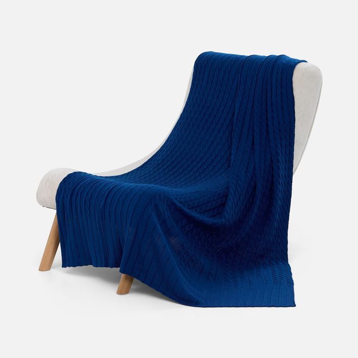 Плед Tressa, синий (неви)