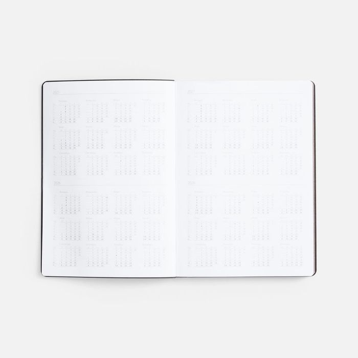 Ежедневник Nebraska Flex, недатированный, красный с серебристым