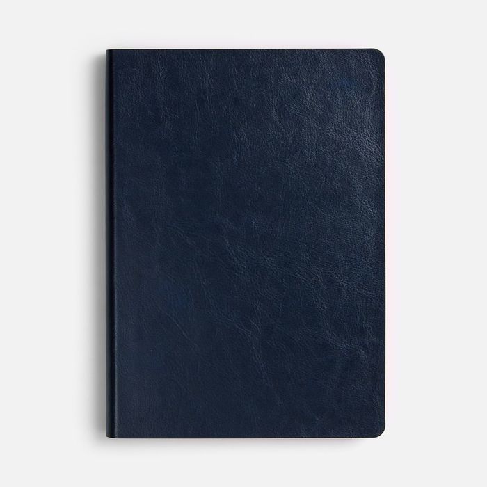 Ежедневник Doppio, недатированный, синий с оранжевым