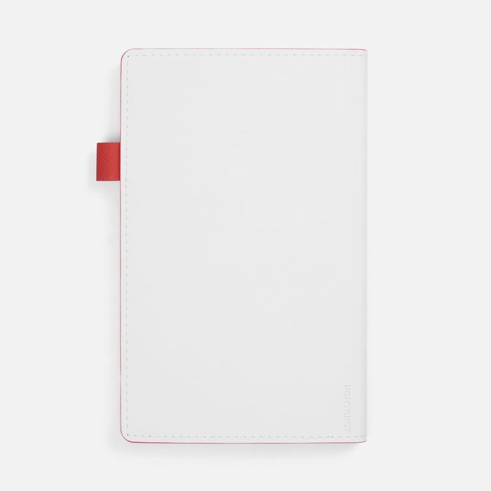 Ежедневник White Shall, недатированный, бело-красный