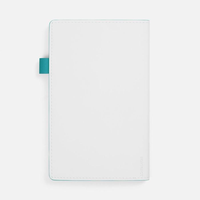 Ежедневник White Shall, недатированный, бело-бирюзовый