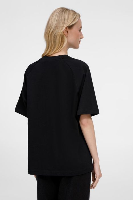 Футболка оверсайз унисекс Avenu, черная