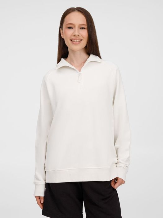 Толстовка унисекс S3, молочно-белая