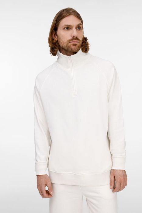 Толстовка унисекс S3, молочно-белая