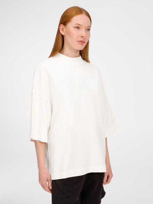 Футболка оверсайз унисекс T9, молочно-белая