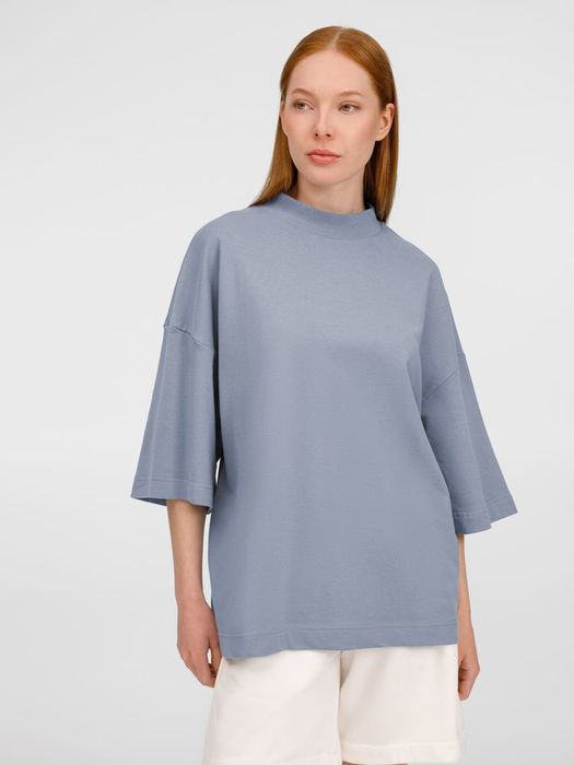 Футболка оверсайз унисекс T9, серая