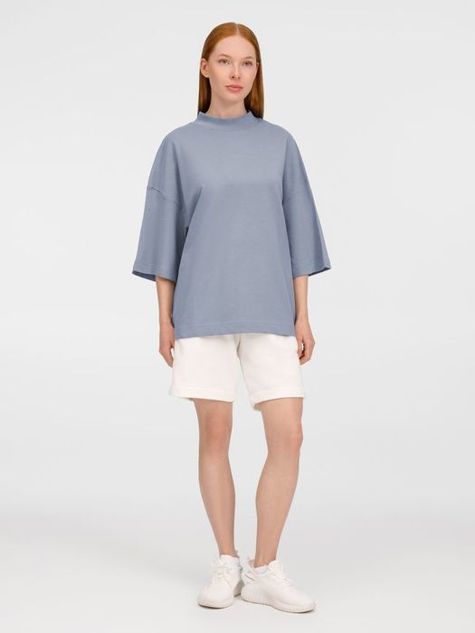 Футболка оверсайз унисекс T9, серая