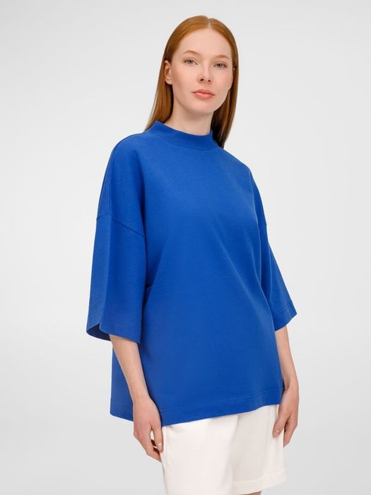 Футболка оверсайз унисекс T9, синяя