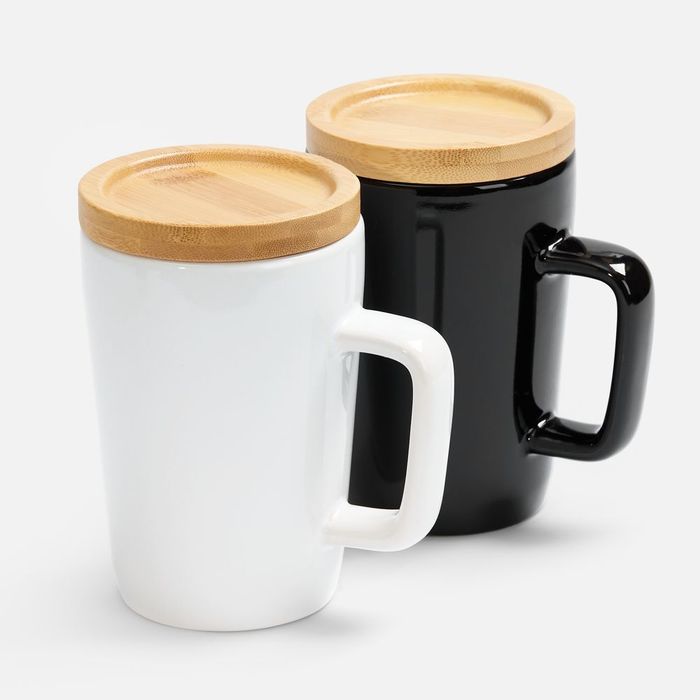 Кружка Vierra с крышкой-костером, черная