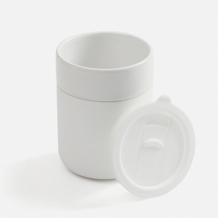 Кружка Nabo с силиконовым держателем, белая