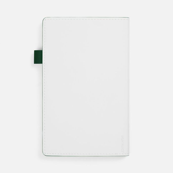 Ежедневник White Shall, недатированный, бело-зеленый