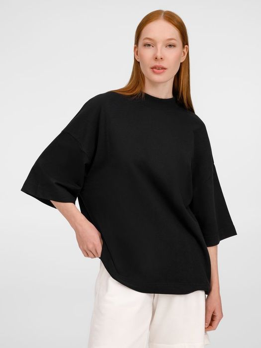 Футболка оверсайз унисекс T9, черная