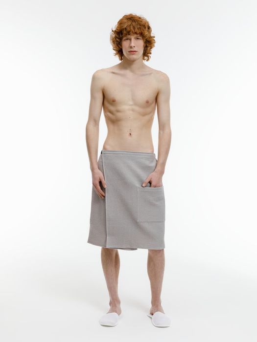 Банный набор Heat Therapy ver.2, мужской, светло-серый