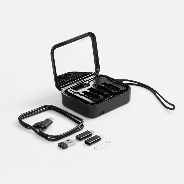 Набор для ухода за гаджетами с беспроводной зарядкой Rules, черный