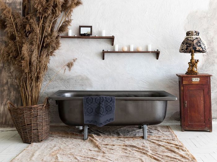 Полотенце Velin, большое, темно-серое