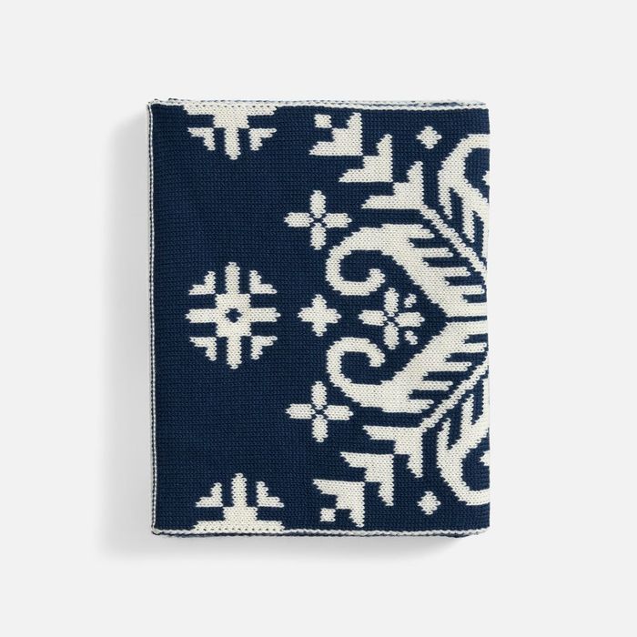 Шарф Wintertude M, синий с белым