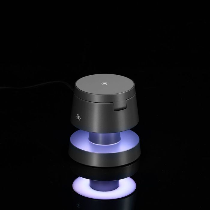 Станция беспроводной зарядки с подсветкой Lume, серая