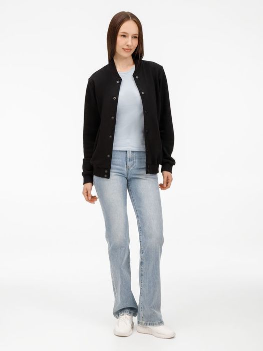 Бомбер унисекс Nuppu, черный