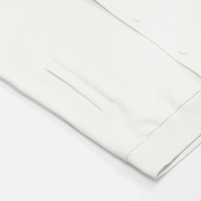 Бомбер унисекс Nuppu, молочно-белый