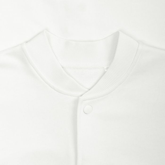 Бомбер унисекс Nuppu, молочно-белый