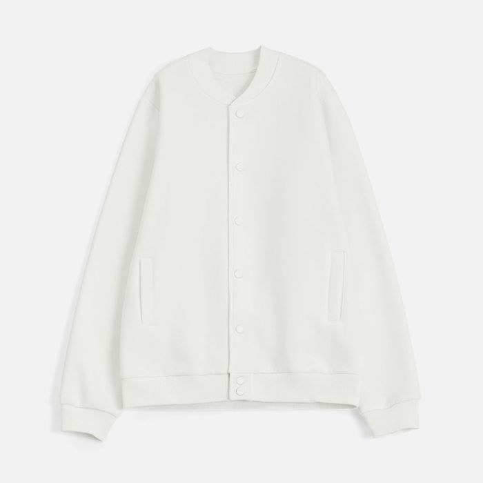 Бомбер унисекс AtmosWear, молочно-белый