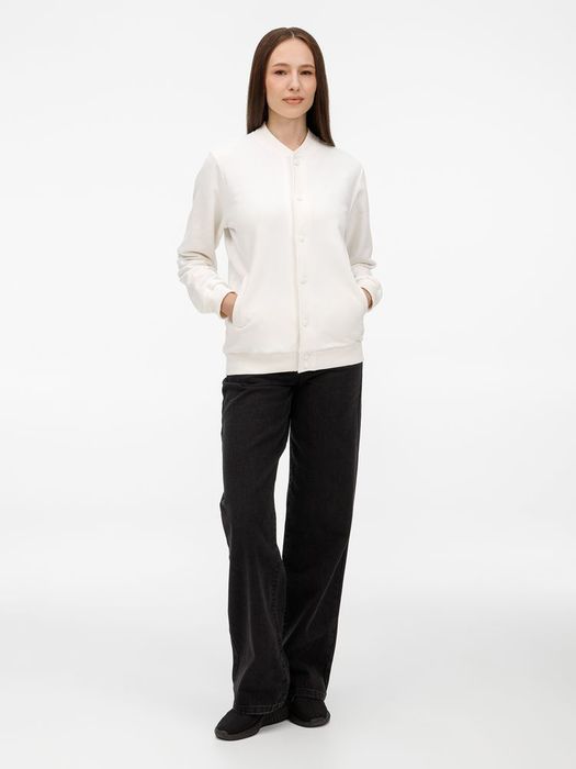 Бомбер унисекс AtmosWear, молочно-белый