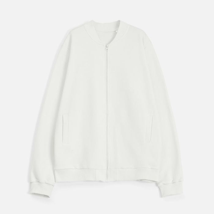 Бомбер унисекс Townie, молочно-белый