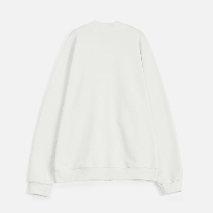 Бомбер унисекс Townie, молочно-белый