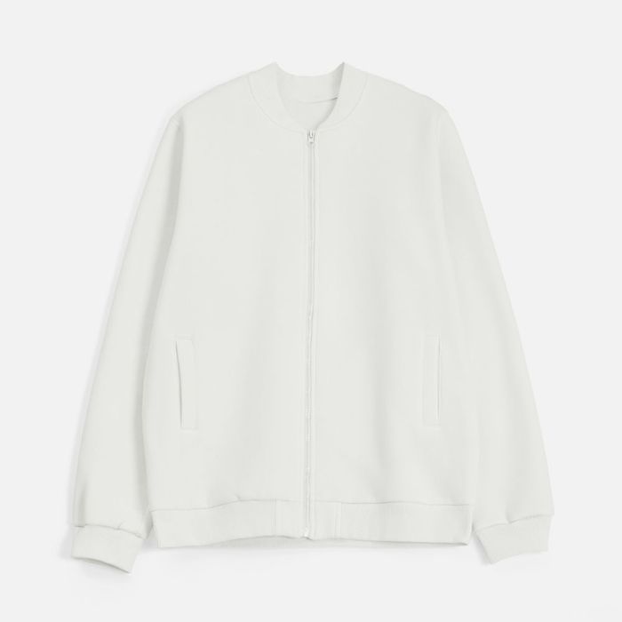 Бомбер унисекс Estado, молочно-белый