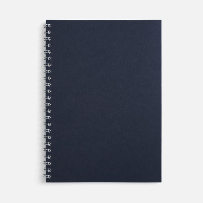 Блокнот Salvador в клетку, темно-синий