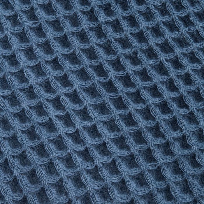 Плед вафельный Elenglect, темно-синий