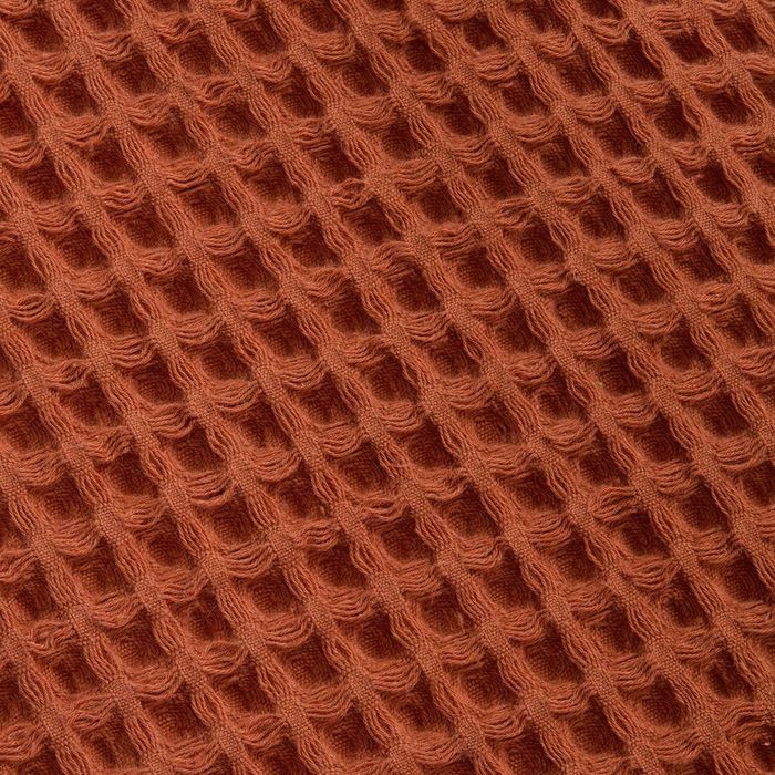 Плед вафельный Elenglect, оранжевый