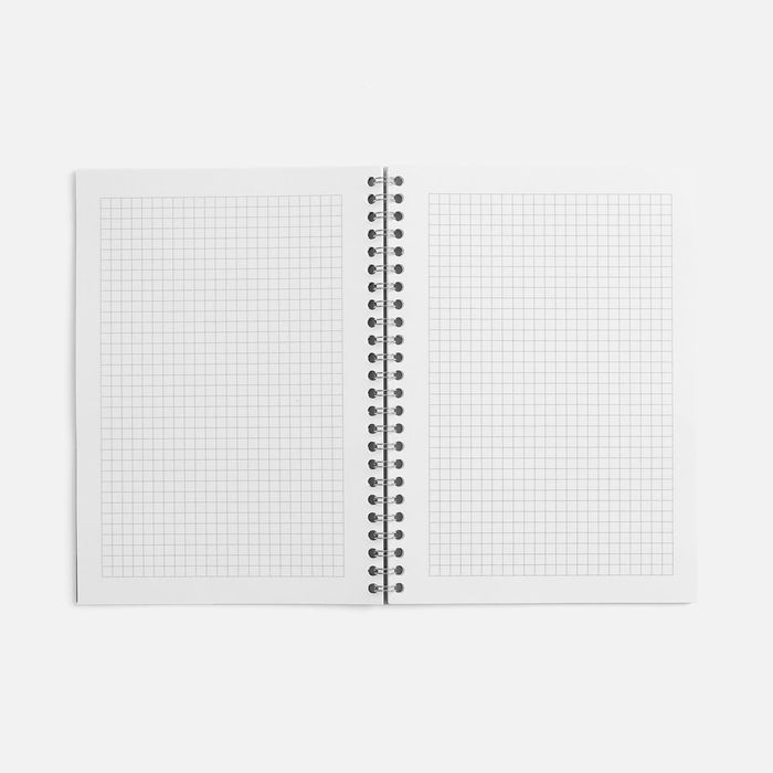 Блокнот Salvador в клетку, красный ver.2