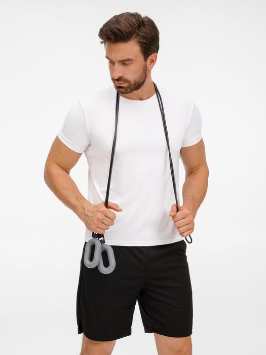 Мультифункциональная скакалка с эспандером Multi McFly, серая