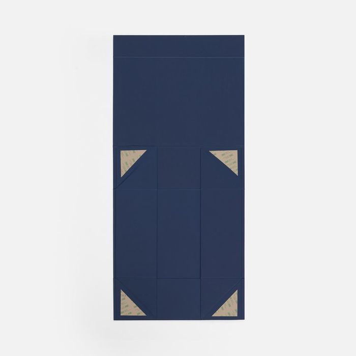 Коробка складная Quadra Fold, темно-синяя