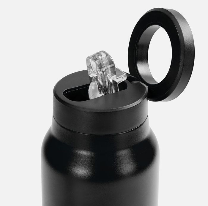 Термобутылка Magnus с магнитным держателем для телефона, черная