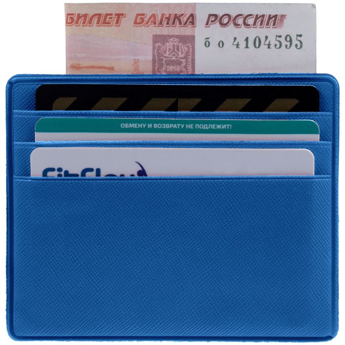 Чехол для карточек Ученые против мифов, синий