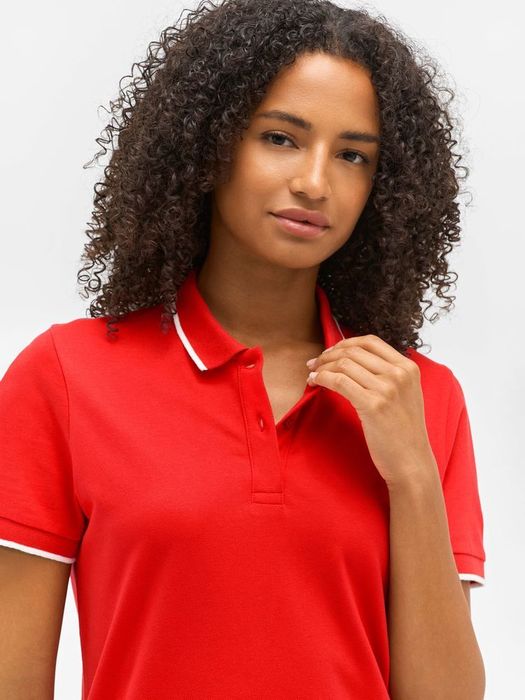 Рубашка поло унисекс Palermo, темно-синяя с белым