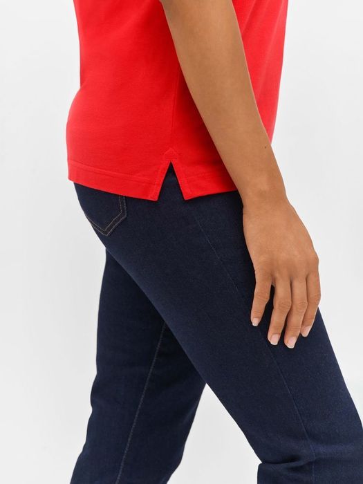 Рубашка поло унисекс Palermo, ярко-синяя с белым